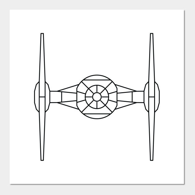 tie fighter simple graphic star wars posters and art prints